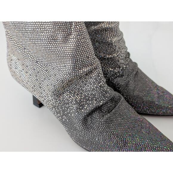 NIB Bibi Lou Ankle Boots Sparkle EU 37 US 7 New in Box Women's Shoes Italian - Picture 5 of 11